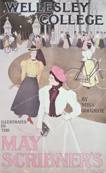 Wellesley College, de Miss Goodloe, cobre a ilustração da revista Scribner&39;s Magazine de maio de 1897
